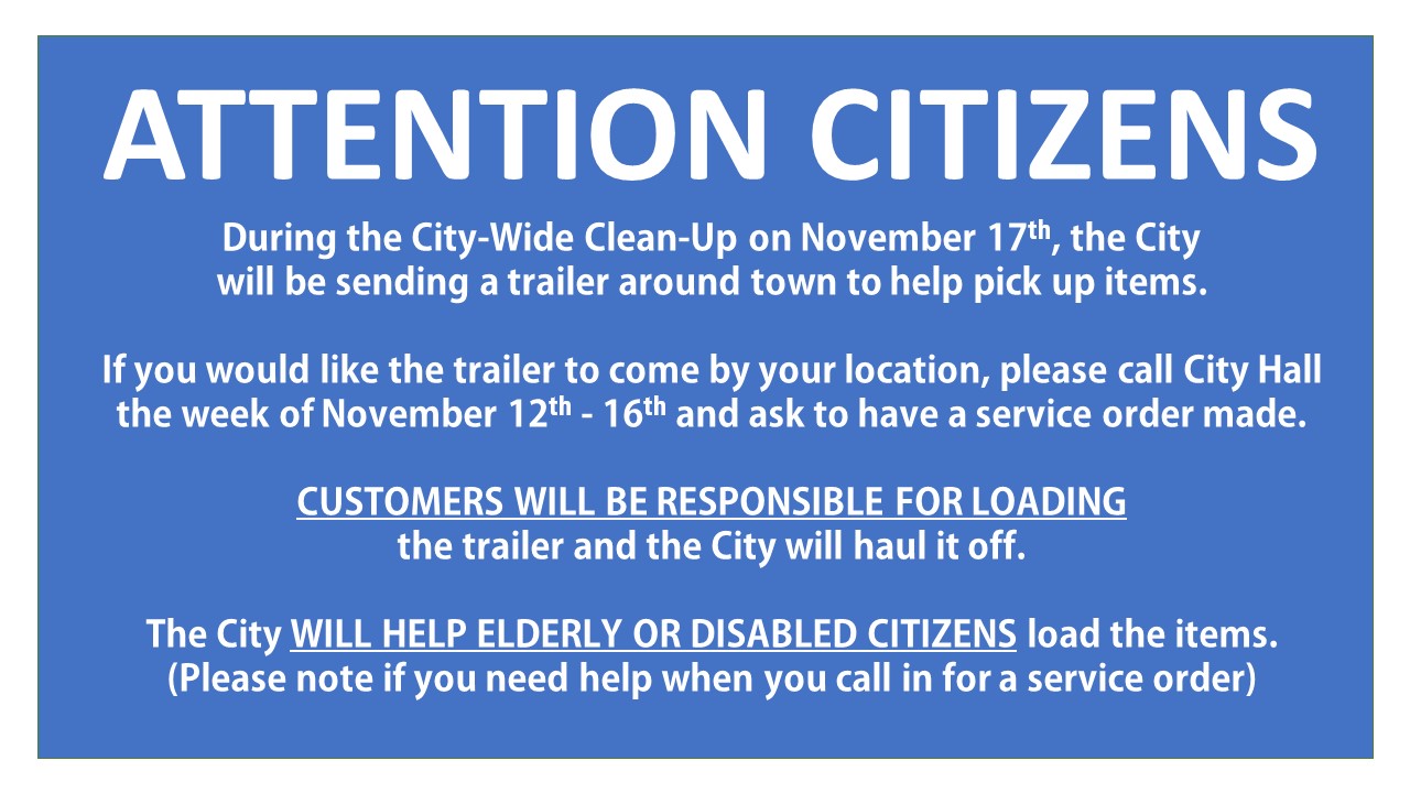 City Wide Clean Up - Trailer